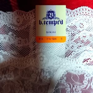 Underpants, thong, bikini, hi leg one of each